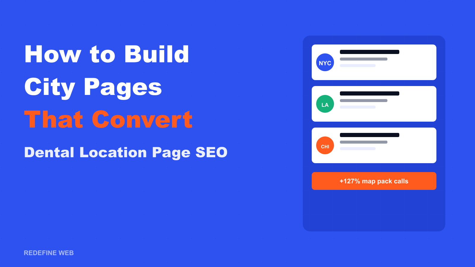 How to Build Dental Location Pages That Rank and Convert