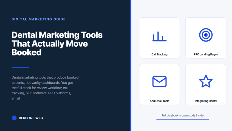 Dental Marketing Tools That Actually Move Booked Patients