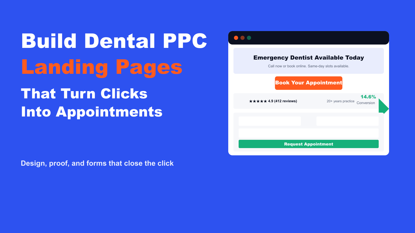 Build Dental PPC Landing Pages That Turn Clicks Into Appointments