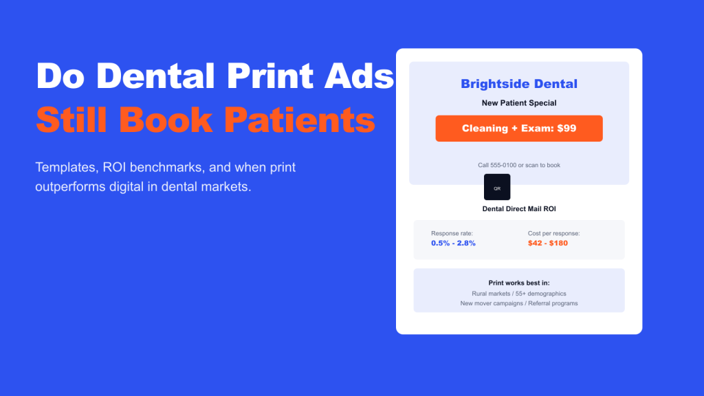 Do Dental Print Ads Still Book Patients in a Digital World