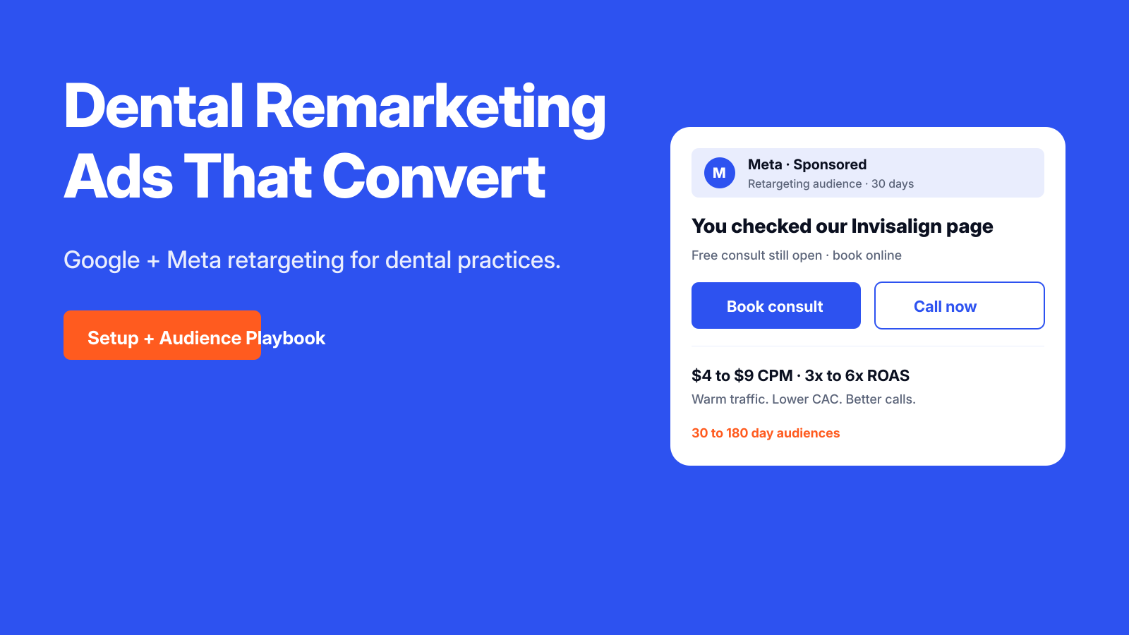 How to Run Dental Remarketing Ads on Google and Meta