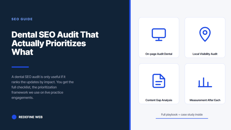 Dental SEO Audit That Actually Prioritizes What Moves Rankings