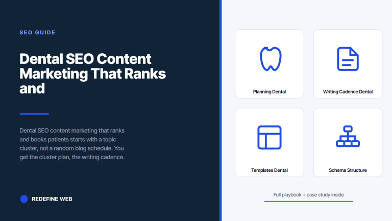 Dental SEO Content Marketing That Ranks and Books Patients
