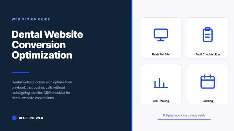 Dental Website Conversion Optimization Checklist for More Calls