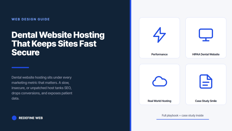 Dental Website Hosting That Keeps Sites Fast Secure and HIPAA-Ready