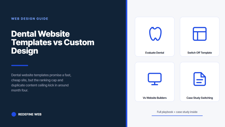 Dental Website Templates vs Custom Design (Real Costs)