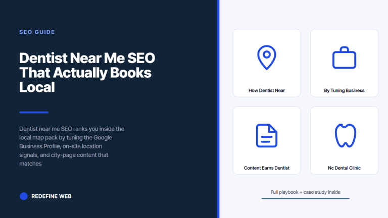 Dentist Near Me SEO That Actually Books Local Patients