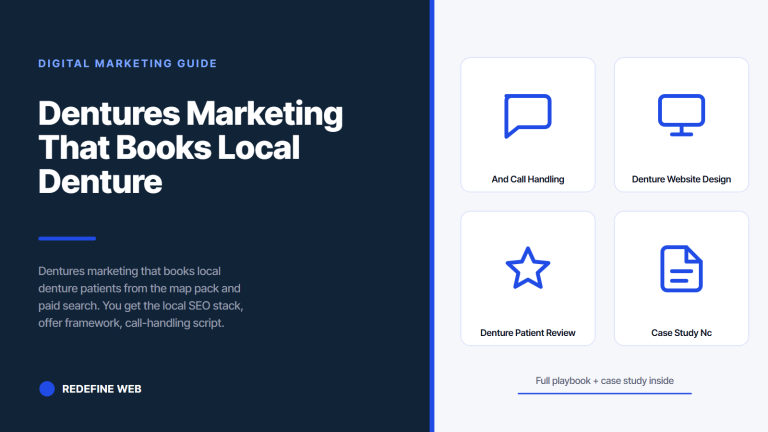 Dentures Marketing That Books Local Denture Patients Fast