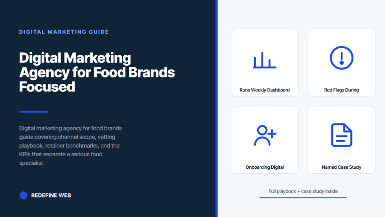 Digital Marketing Agency for Food Brands Focused on Real Revenue