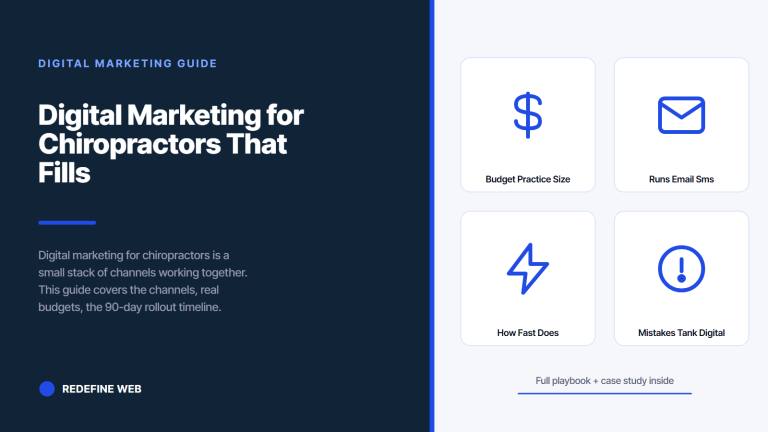 Digital Marketing for Chiropractors That Fills the Schedule