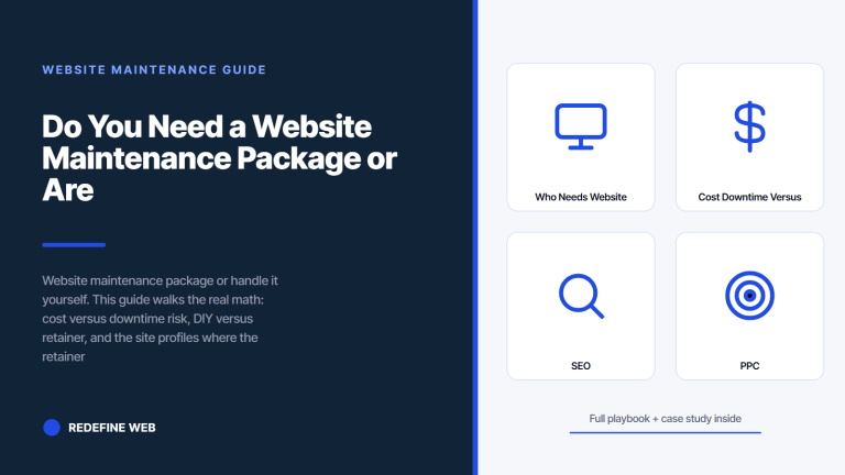 Do You Need a Website Maintenance Package or Are You Fine Without One
