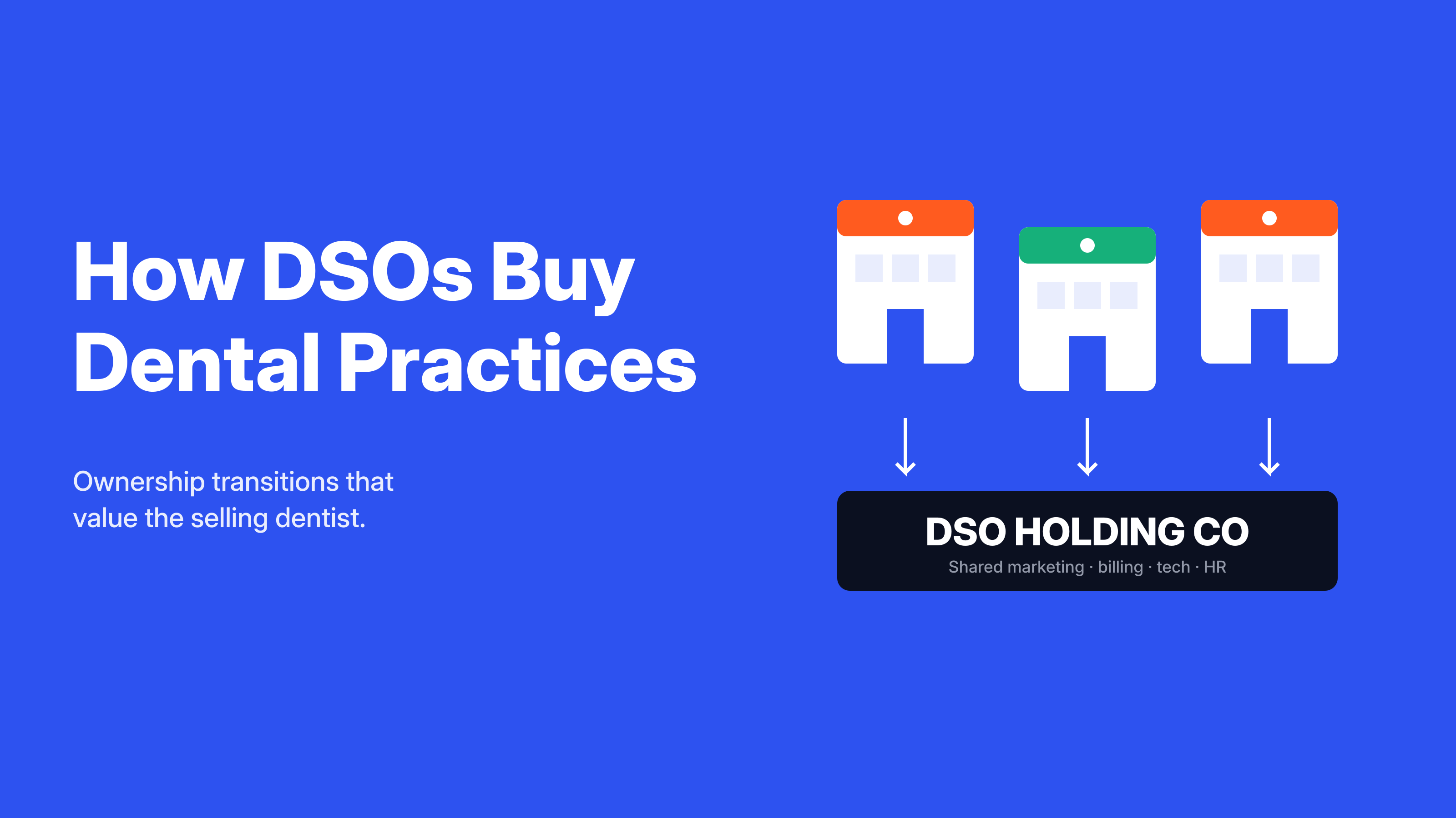 How DSOs Buy Dental Practices and Value Selling Dentists
