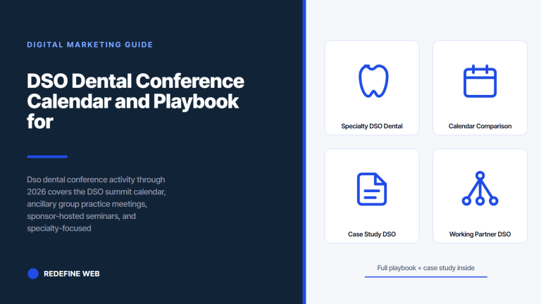 DSO Dental Conference Calendar and Playbook for 2026 Owners