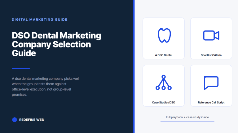 DSO Dental Marketing Company Selection Guide for Group Owners