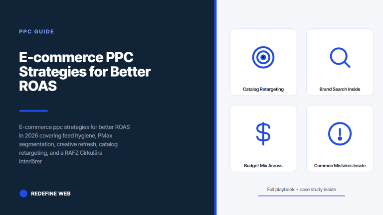 E-commerce PPC Strategies for Better ROAS in 2026