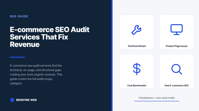 E-commerce SEO Audit Services That Fix Revenue Gaps