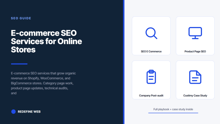 E-commerce SEO Services for Online Stores That Actually Sell