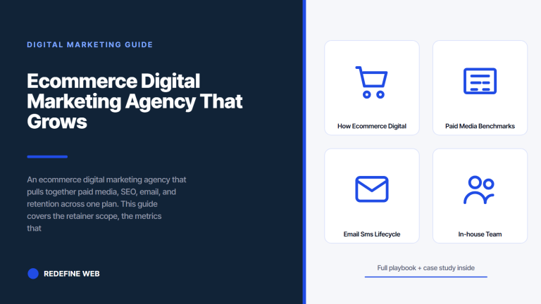 Ecommerce Digital Marketing Agency That Grows DTC Revenue