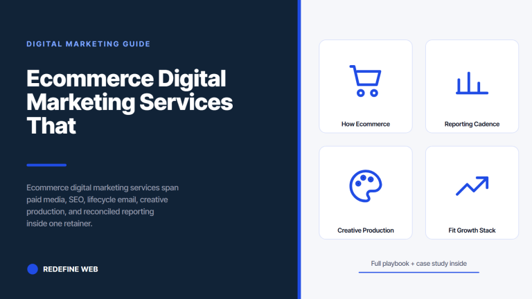 Ecommerce Digital Marketing Services That Grow DTC Revenue