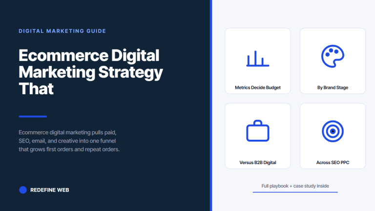 Ecommerce Digital Marketing Strategy That Grows DTC Revenue