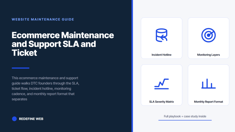 ecommerce maintenance and support