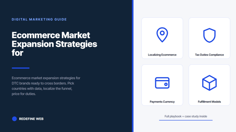 Ecommerce Market Expansion Strategies for DTC Brands