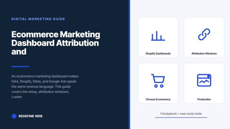 Ecommerce Marketing Dashboard Attribution and Reporting Cadence