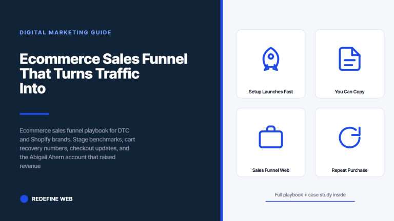 Ecommerce Sales Funnel That Turns Traffic Into Customers