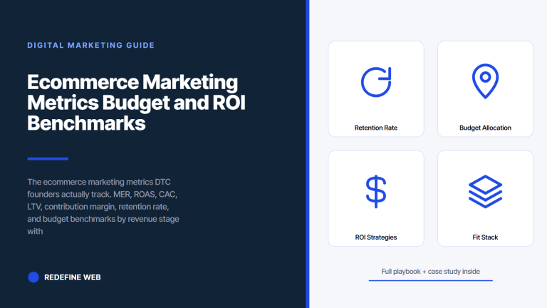 Ecommerce Marketing Metrics Budget and ROI Benchmarks for DTC