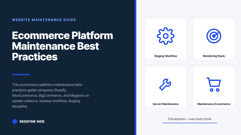 Ecommerce Platform Maintenance Best Practices Across Stacks