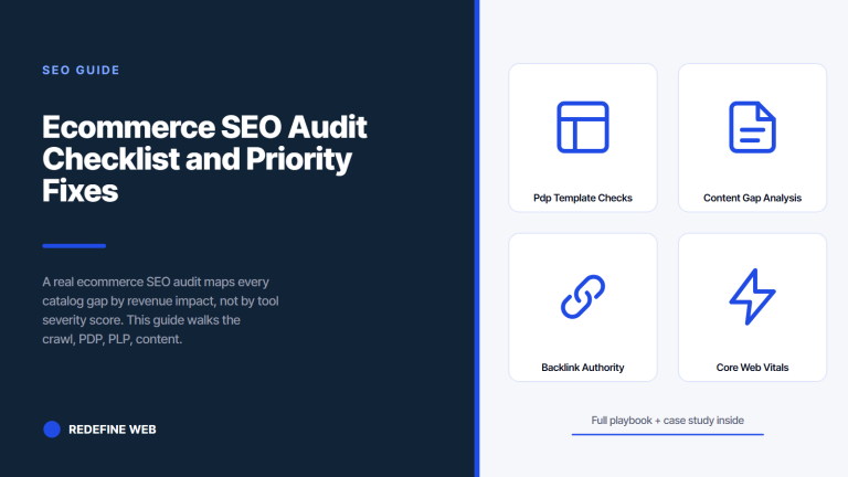 Ecommerce SEO Audit Checklist and Priority Fixes for DTC