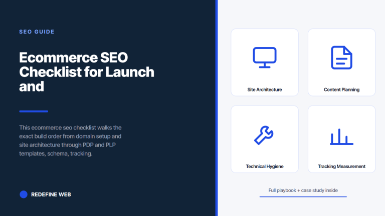 Ecommerce SEO Checklist for Launch and Ongoing Hygiene
