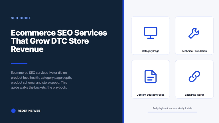 Ecommerce SEO Services That Grow DTC Store Revenue