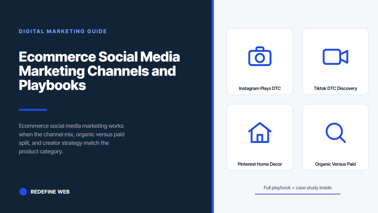 Ecommerce Social Media Marketing Channels and Playbooks for DTC