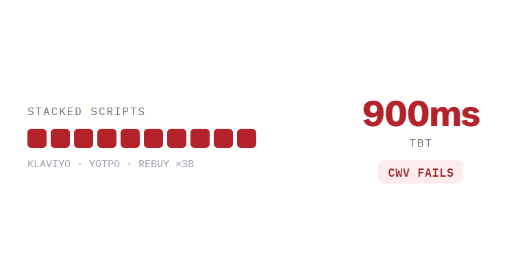 ecommerce website design company challenge card visualizing a common growth blocker