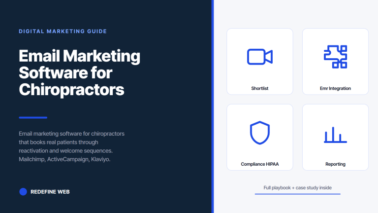 Email Marketing Software for Chiropractors That Books Real Patients