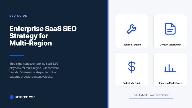 Enterprise SaaS SEO Strategy for Multi-Region Software Brands
