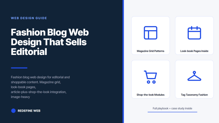 Fashion Blog Web Design That Sells Editorial Looks
