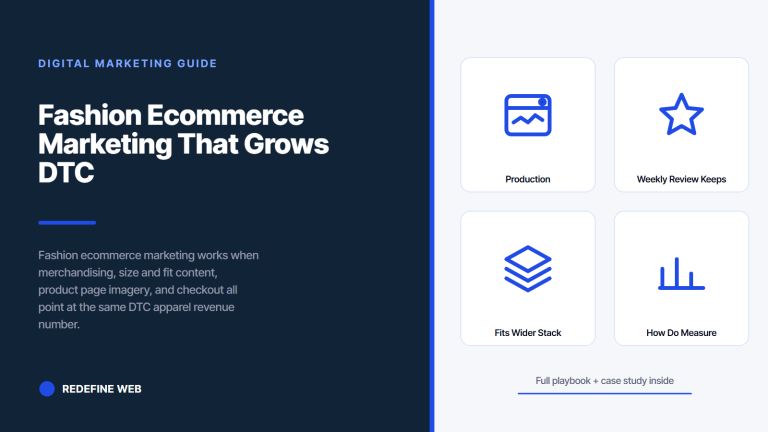 Fashion Ecommerce Marketing That Grows DTC Apparel Revenue
