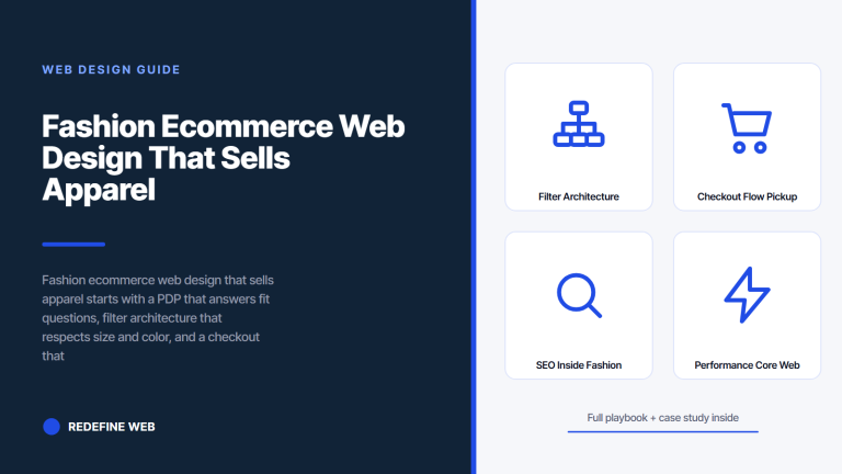 Fashion Ecommerce Web Design That Sells Apparel Faster