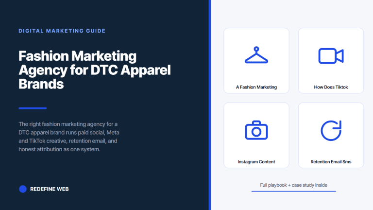 Fashion Marketing Agency for DTC Apparel Brands That Grows