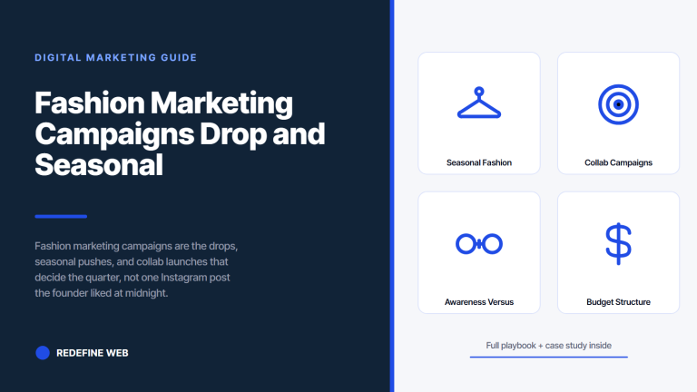 Fashion Marketing Campaigns Drop and Seasonal Playbook