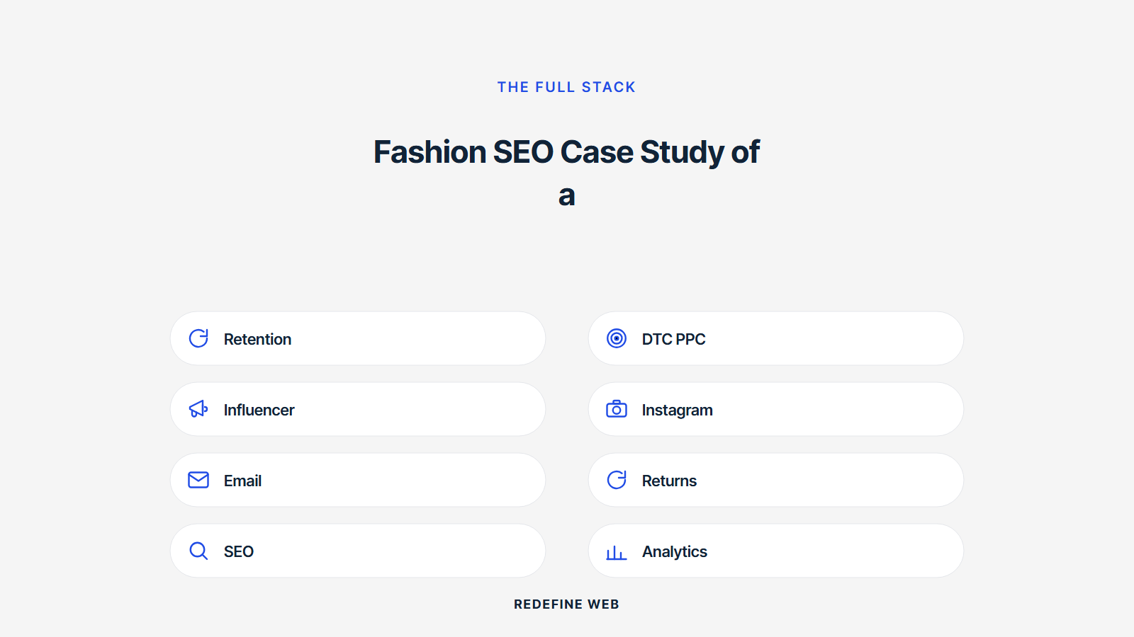 fashion seo case study explained