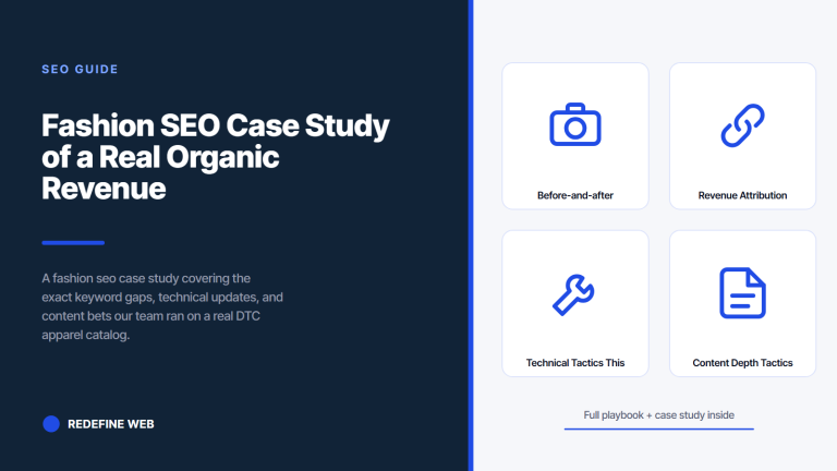 Fashion SEO Case Study of a Real Organic Revenue Turnaround