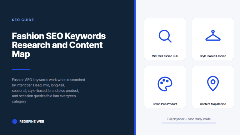 Fashion SEO Keywords Research and Content Map Guide