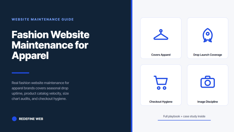 Fashion Website Maintenance for Apparel and DTC Brands