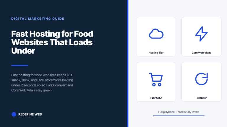 Fast Hosting for Food Websites That Loads Under 2 Seconds on Mobile