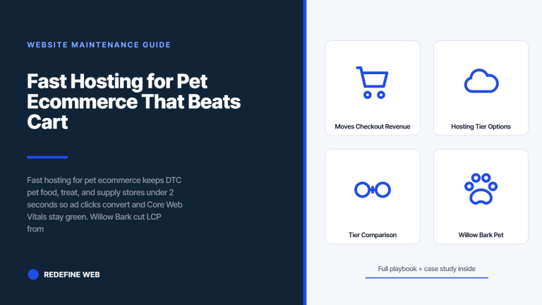Fast Hosting for Pet Ecommerce That Beats Cart Abandonment