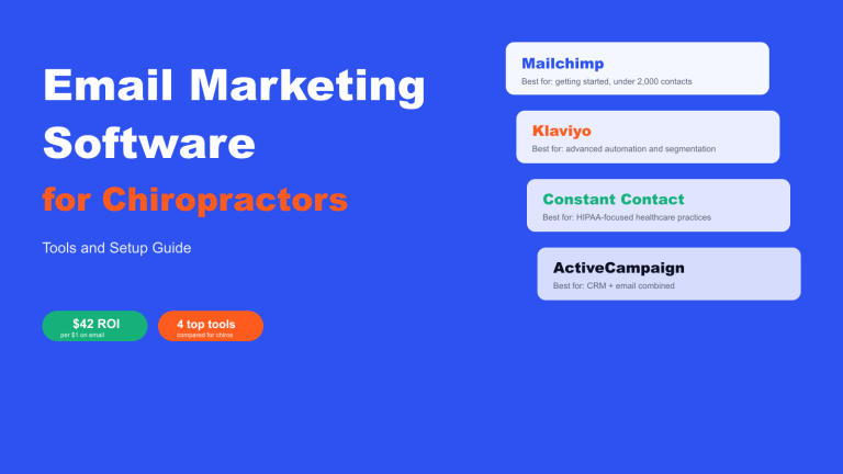 Email Marketing Software for Chiropractors