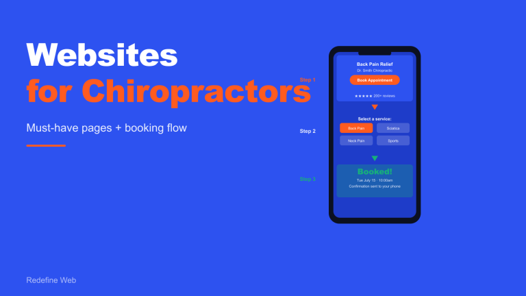 Websites for Chiropractors: Must-Have Pages and Booking Flow